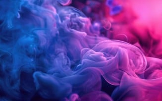 Premium Dark blue and pink color gradient smoke wallpaper background design