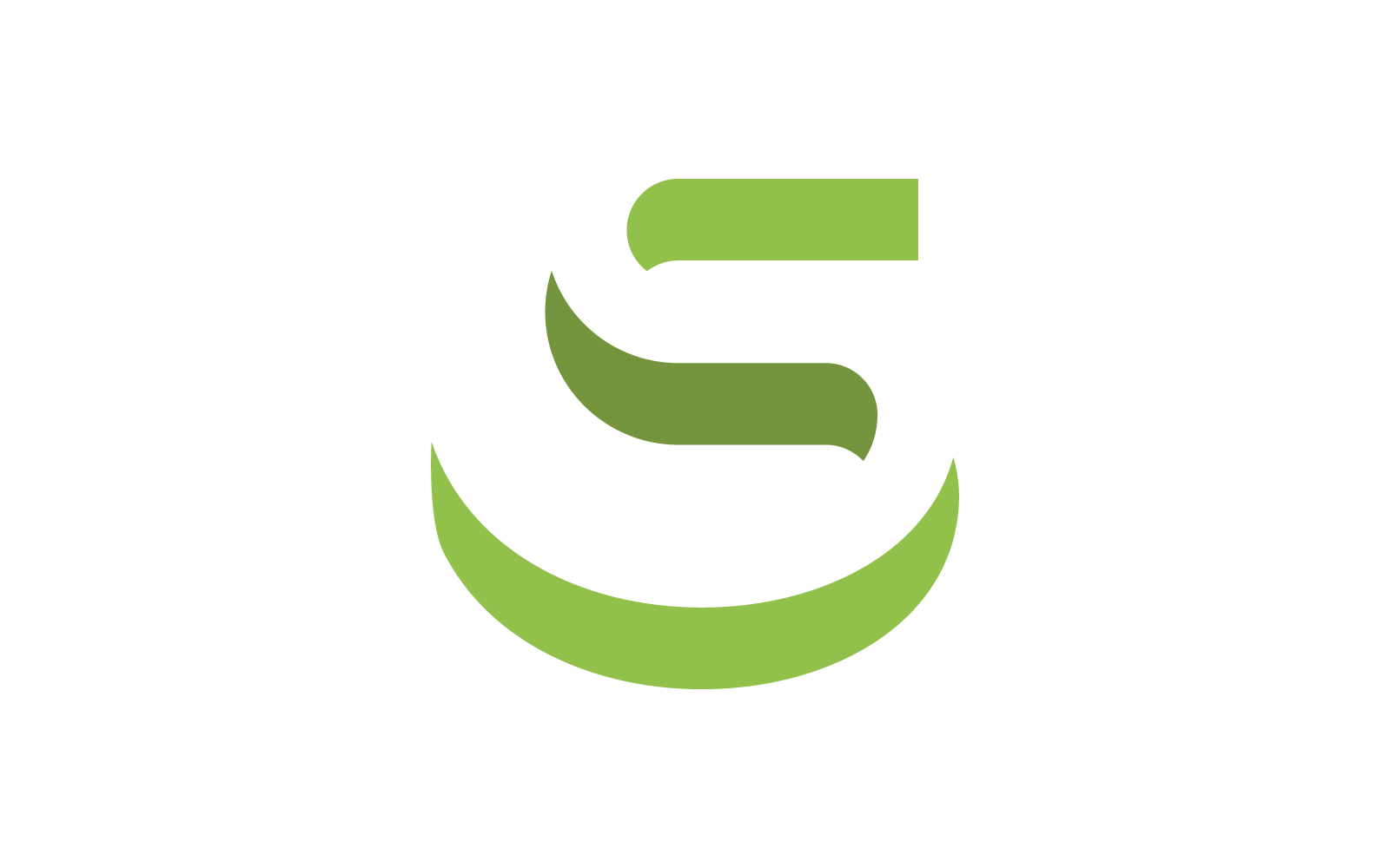S letter illustration logo icon flat design vector