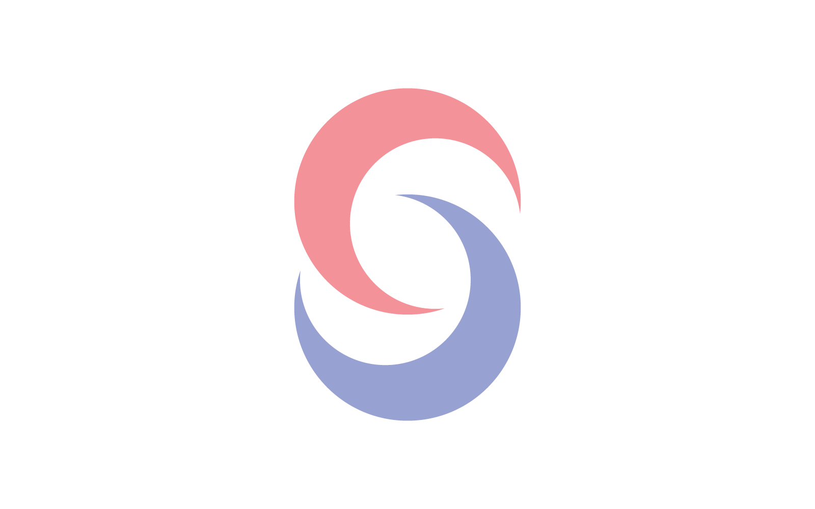 S letter logo icon flat design vector
