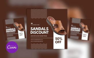Sandals Discount Sale Design Template
