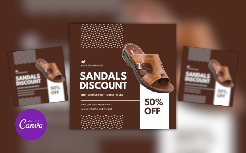 Sandals Discount Sale Design Template Social Media