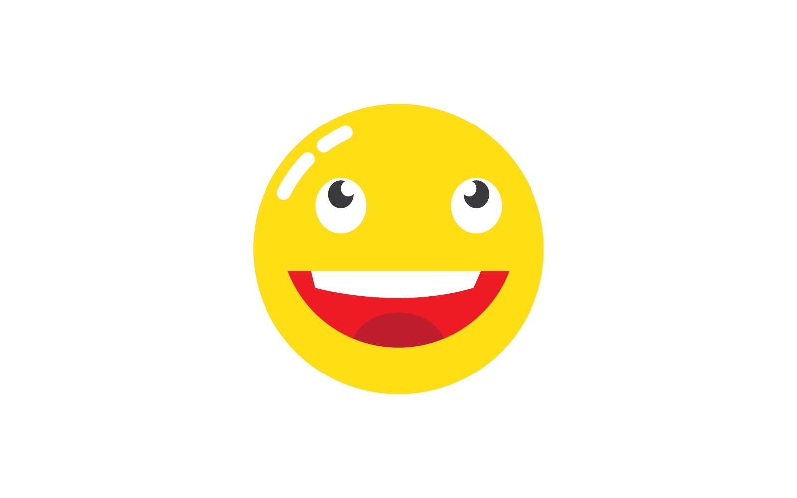 Smile happy face emoticon vector design Logo Template