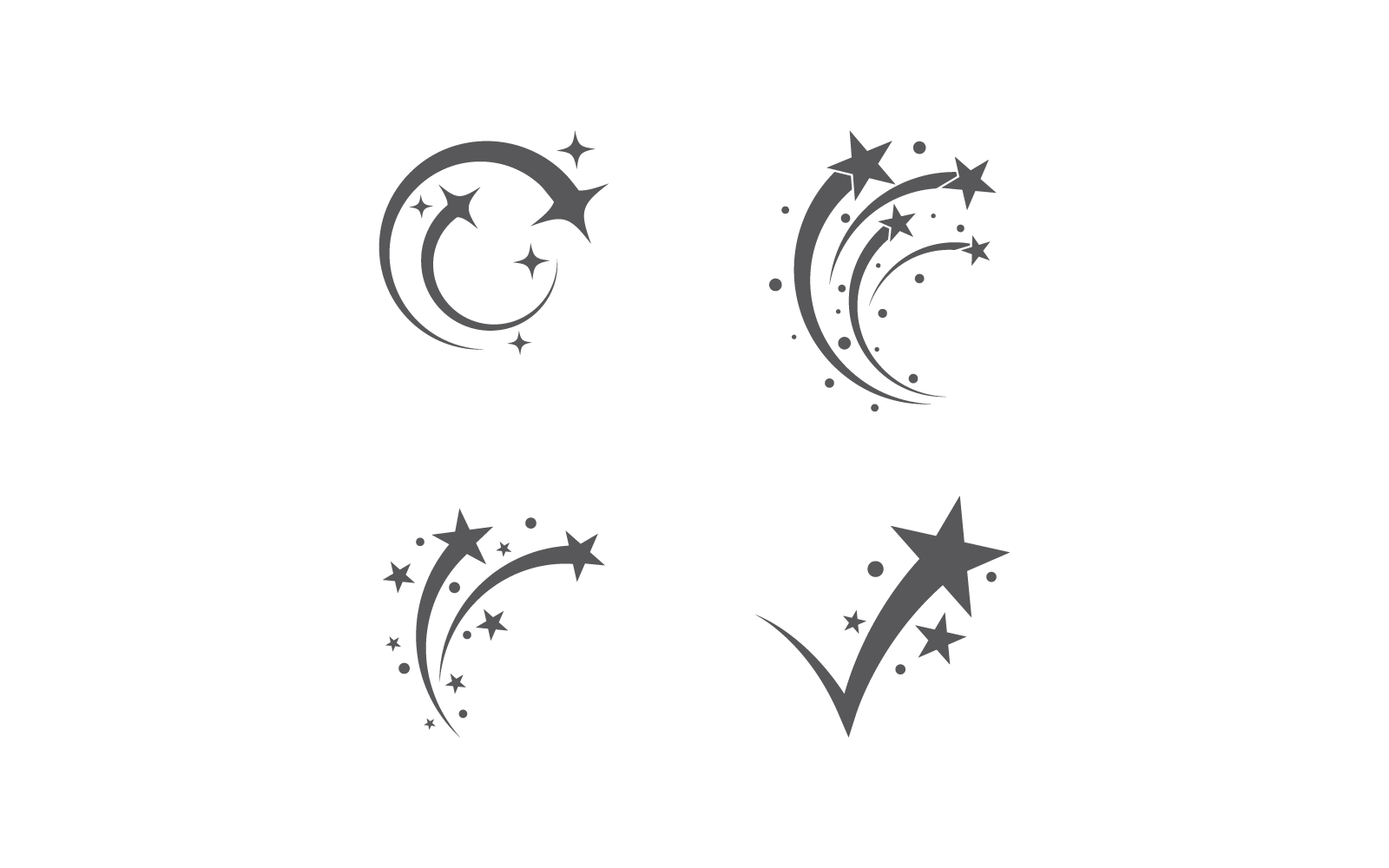 Star Logo flat design template