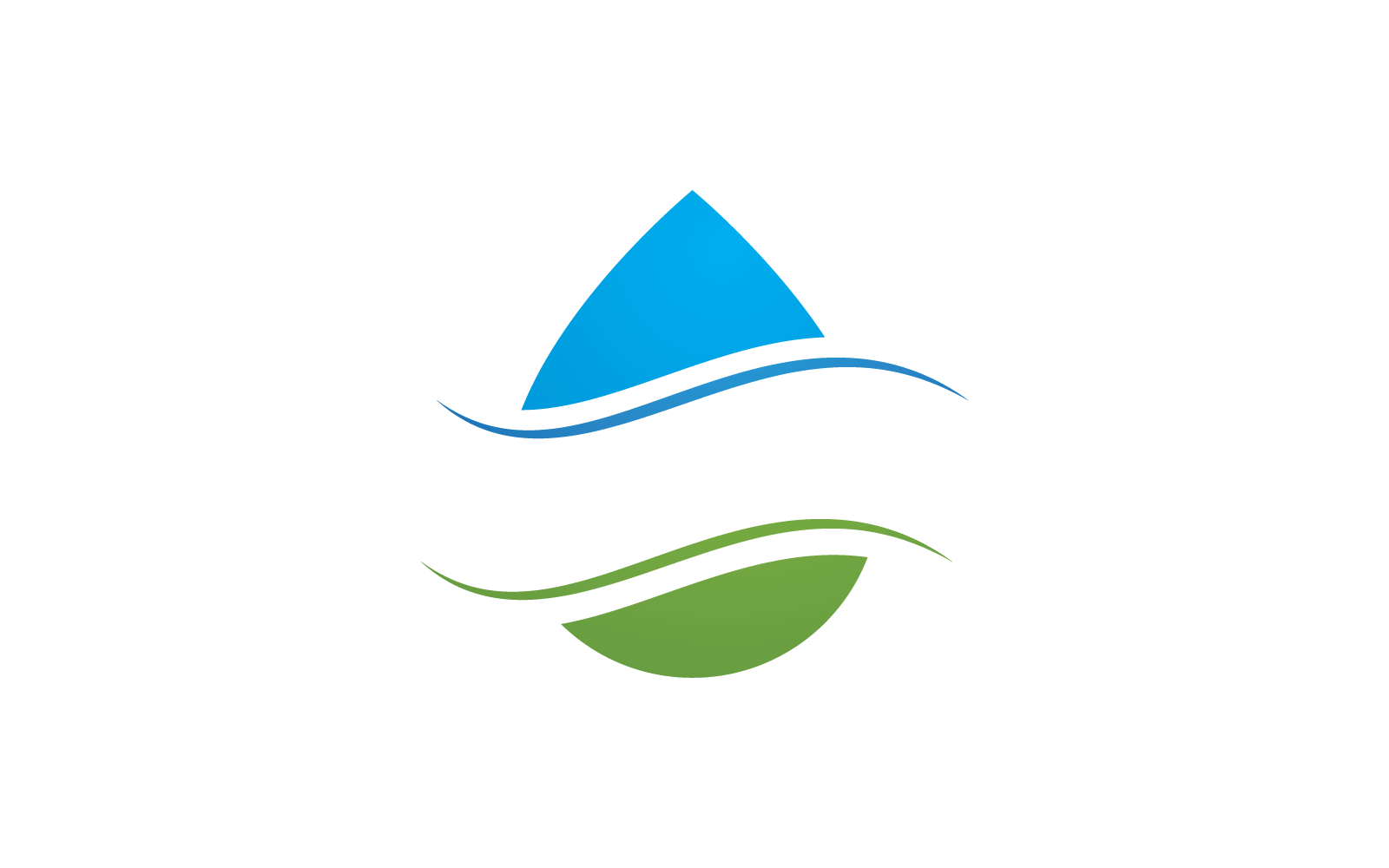 Water drop design logo illustration template