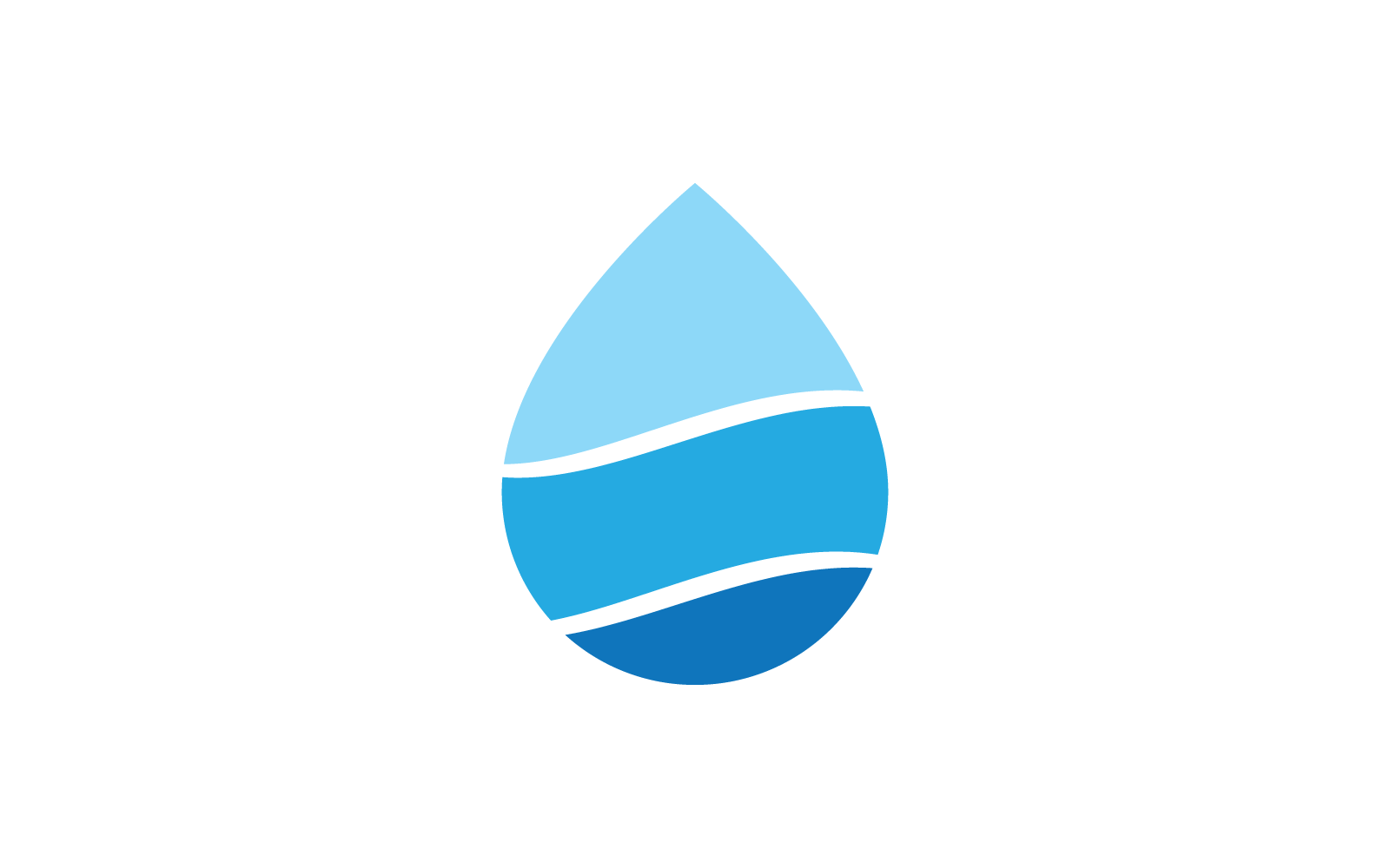 Water drop illustration Logo icon vector
