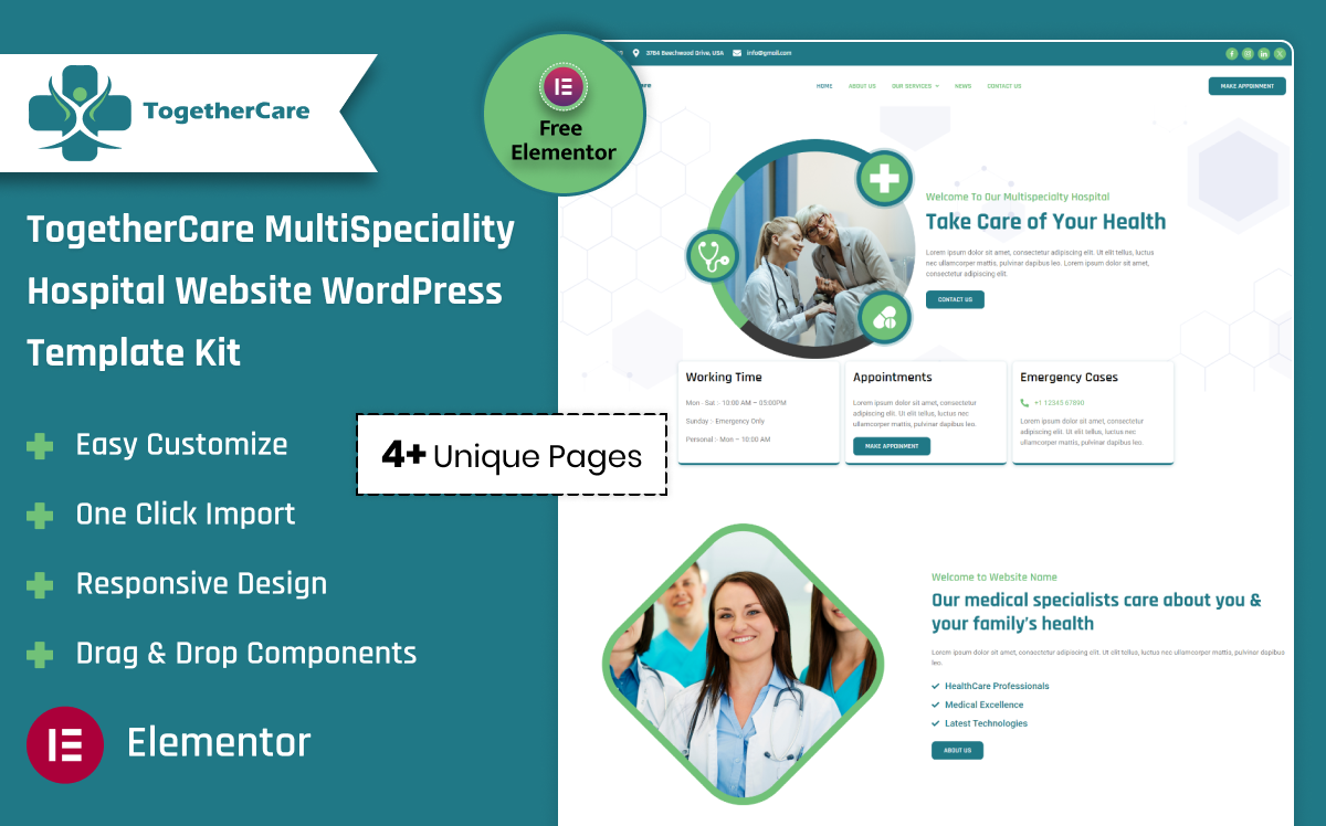 Template #403460 Clinic Doctor Webdesign Template - Logo template Preview