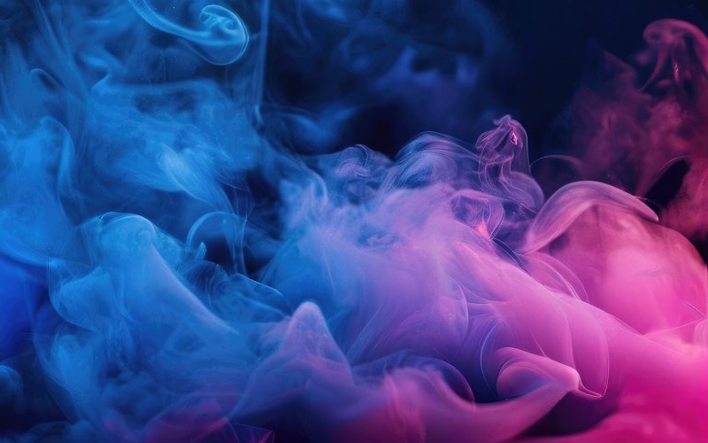Dark blue and pink color gradient smoke wallpaper background design v18 Background