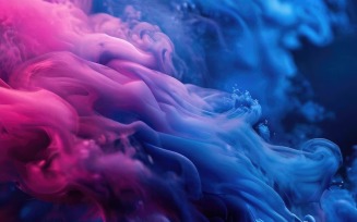 Dark blue and pink color gradient smoke wallpaper background design v6