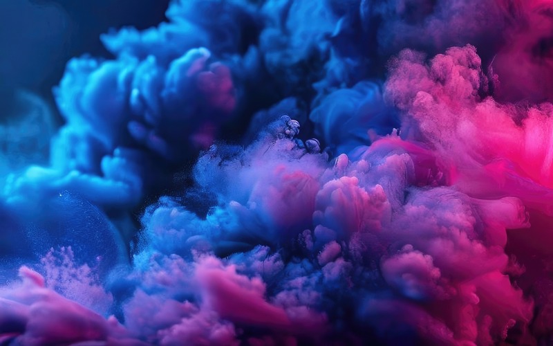 Dark blue and pink color gradient smoke wallpaper background design v9 Background
