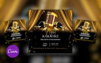 Karaoke Night Event Design Template