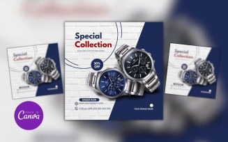 Watch Special Collection Sale Design Template
