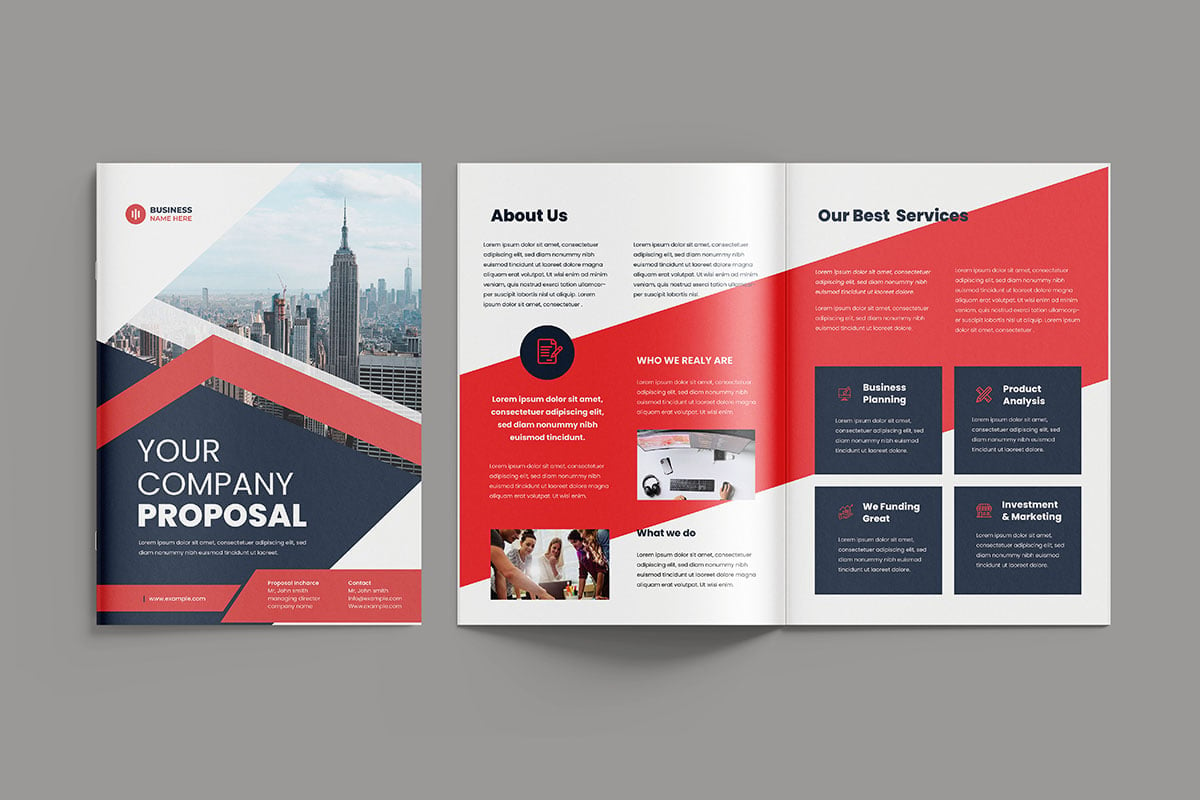 Template #403593 Company Proposal Webdesign Template - Logo template Preview