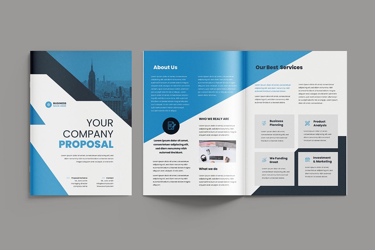 Template #403594 Business Proposal Webdesign Template - Logo template Preview