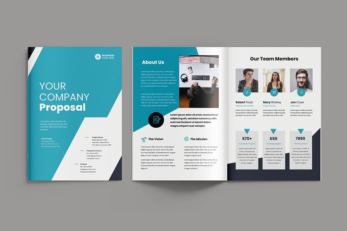 Template #403595 Company Proposal Webdesign Template - Logo template Preview