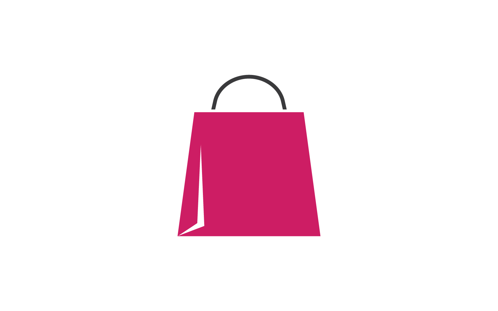 Alışveriş çantası illüstrasyon logo simge vektör şablonu