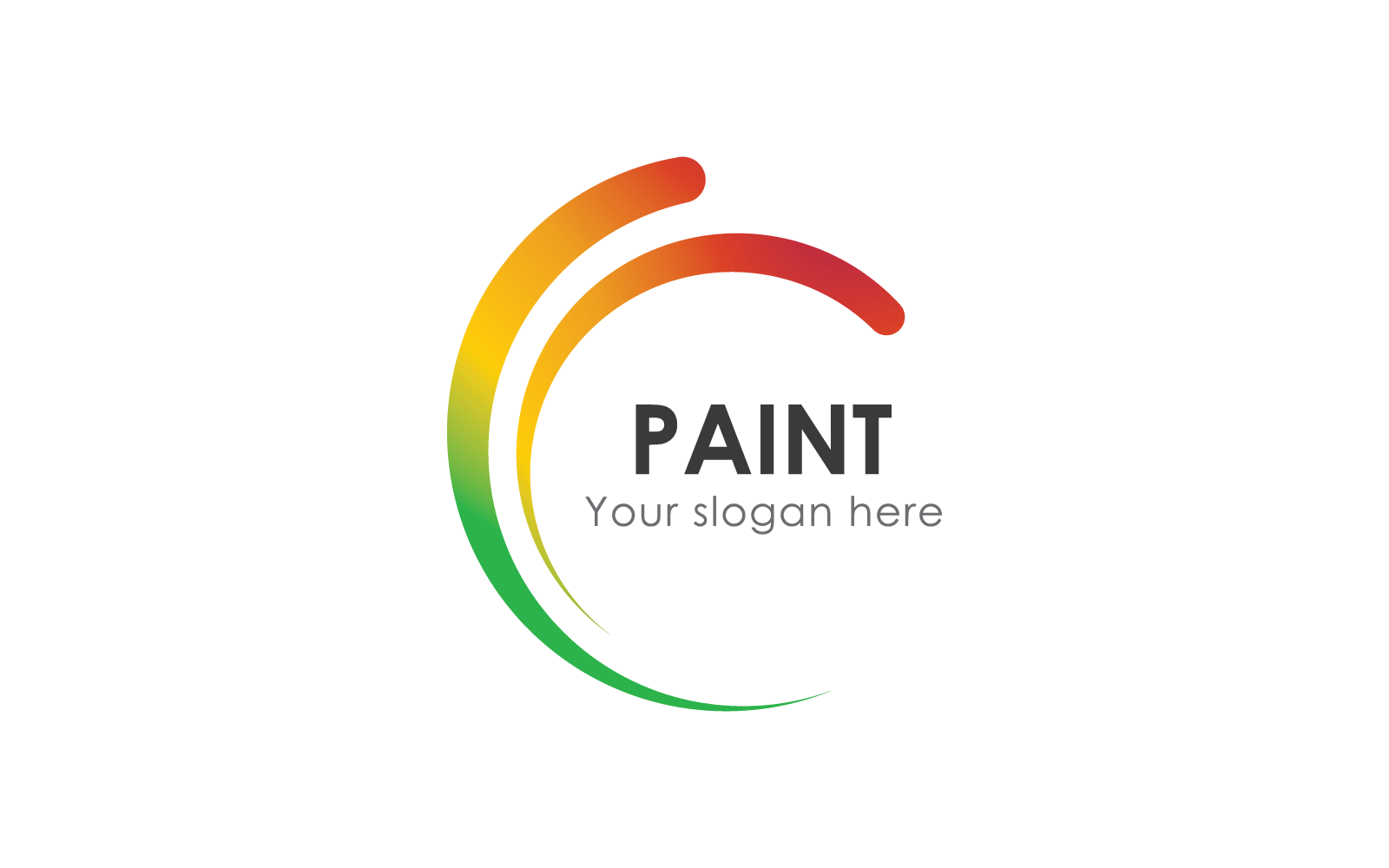 Paint House logo icon business vector flat design template
