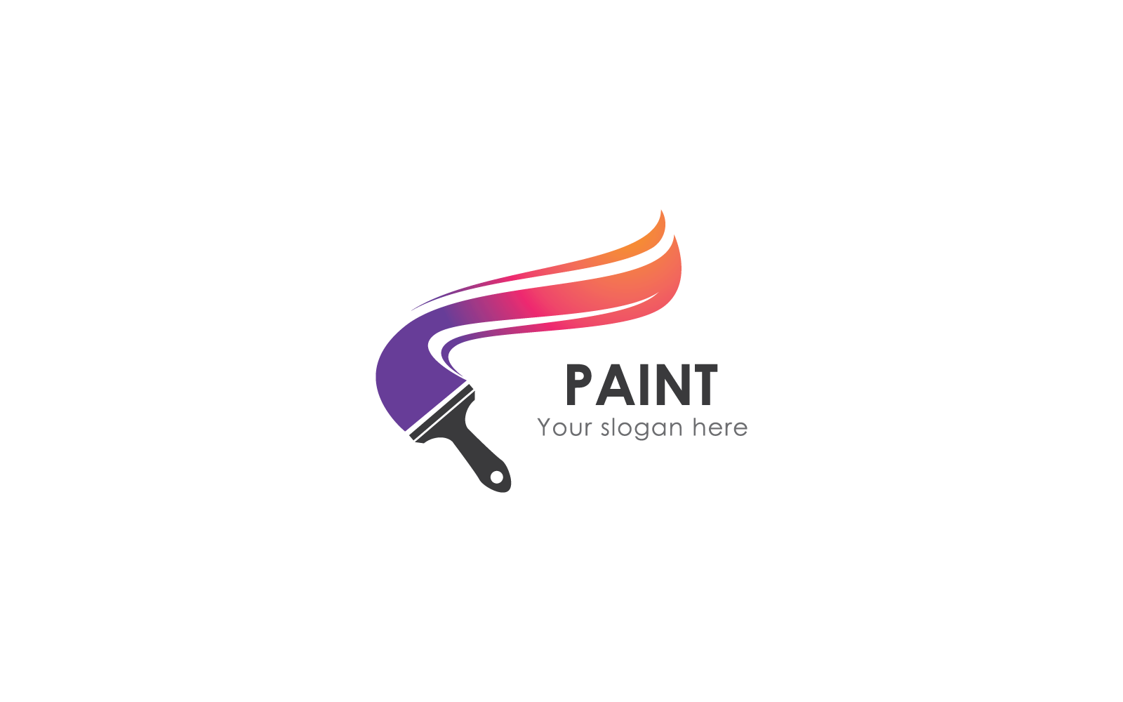 Paint House logo illustration icon business vector template