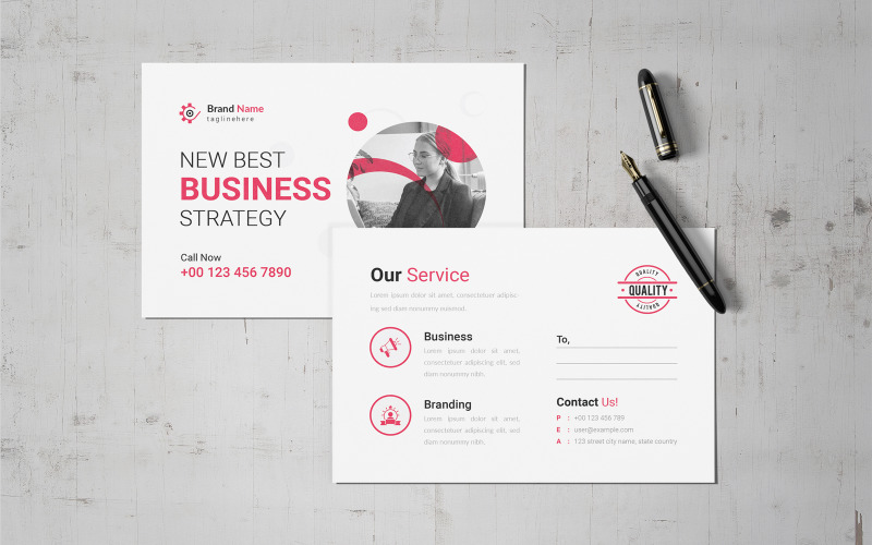 Postcard - Corporate or Personal use .v2 Corporate Identity