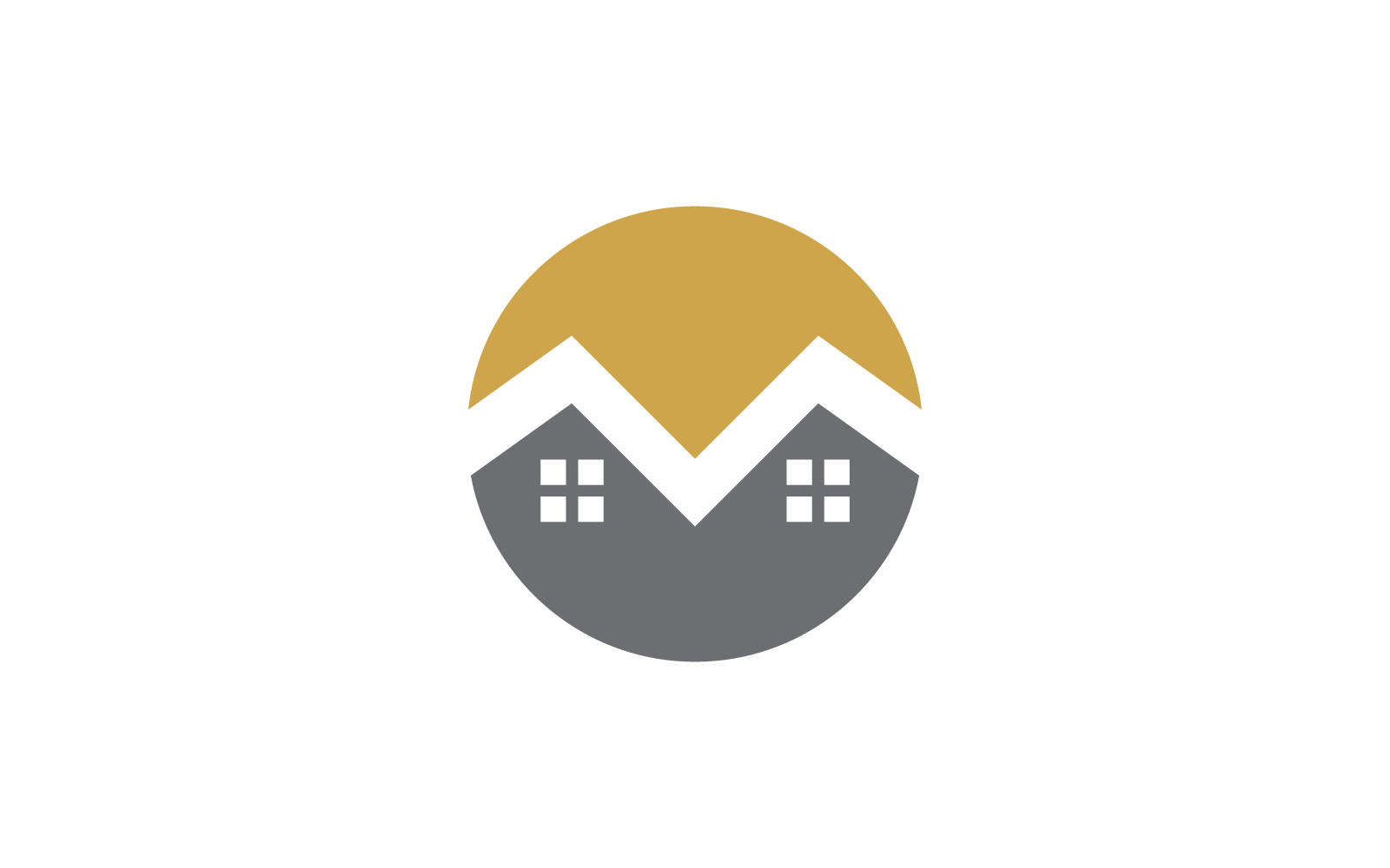 Property and construction logo icon flat design illustration