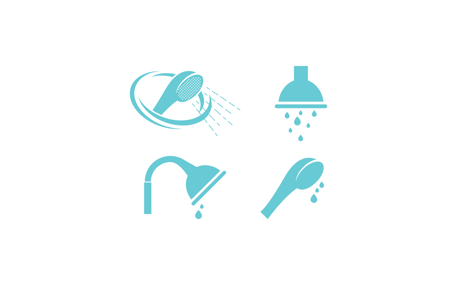 Shower water illustration icon vector template