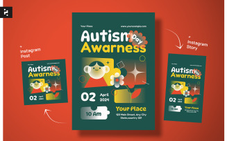 World Autism Day Flyer Template