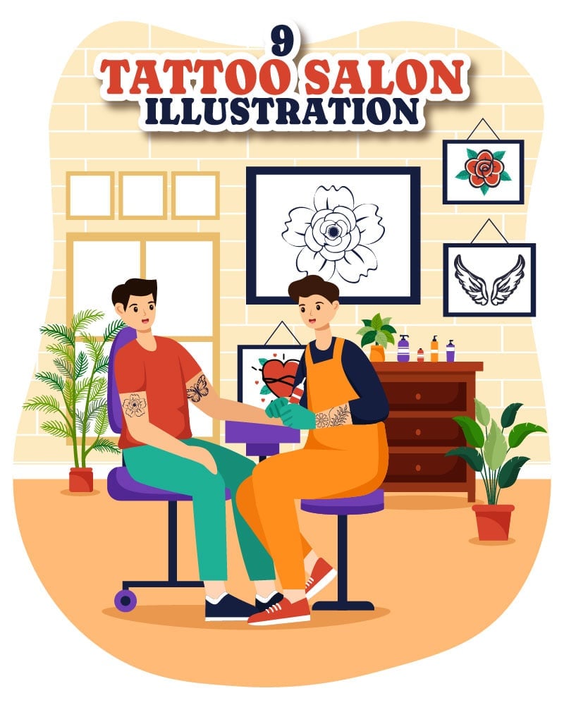 Kit Graphique #403656 Tattoo Salon Divers Modles Web - Logo template Preview