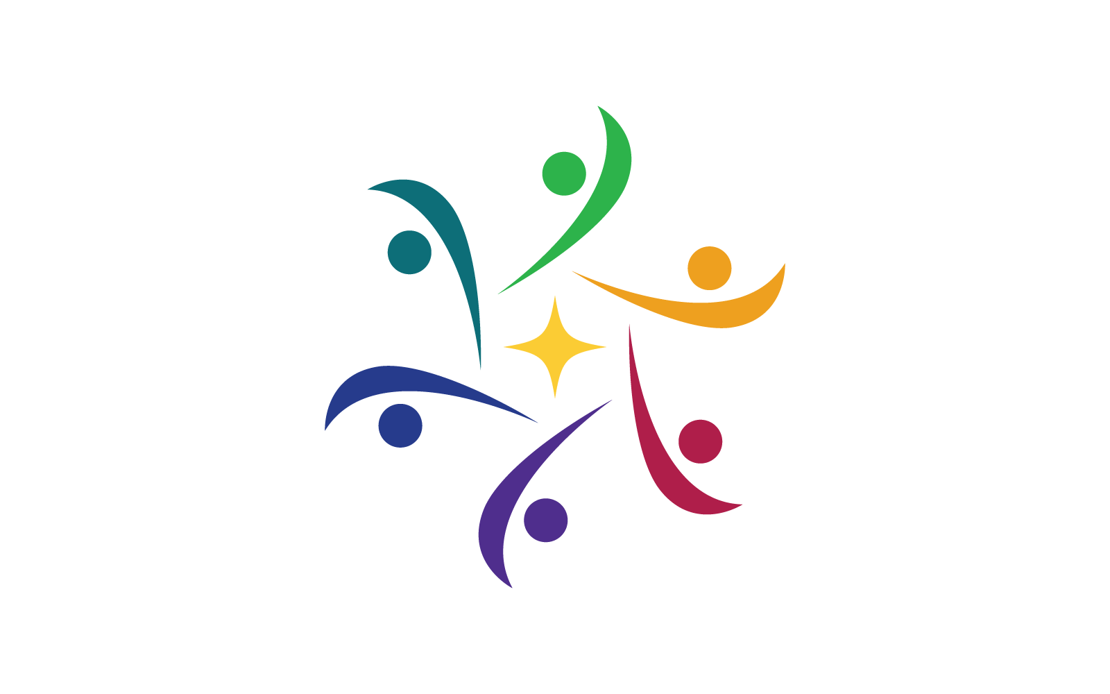 Community, network and social logo design illustration Logo Template