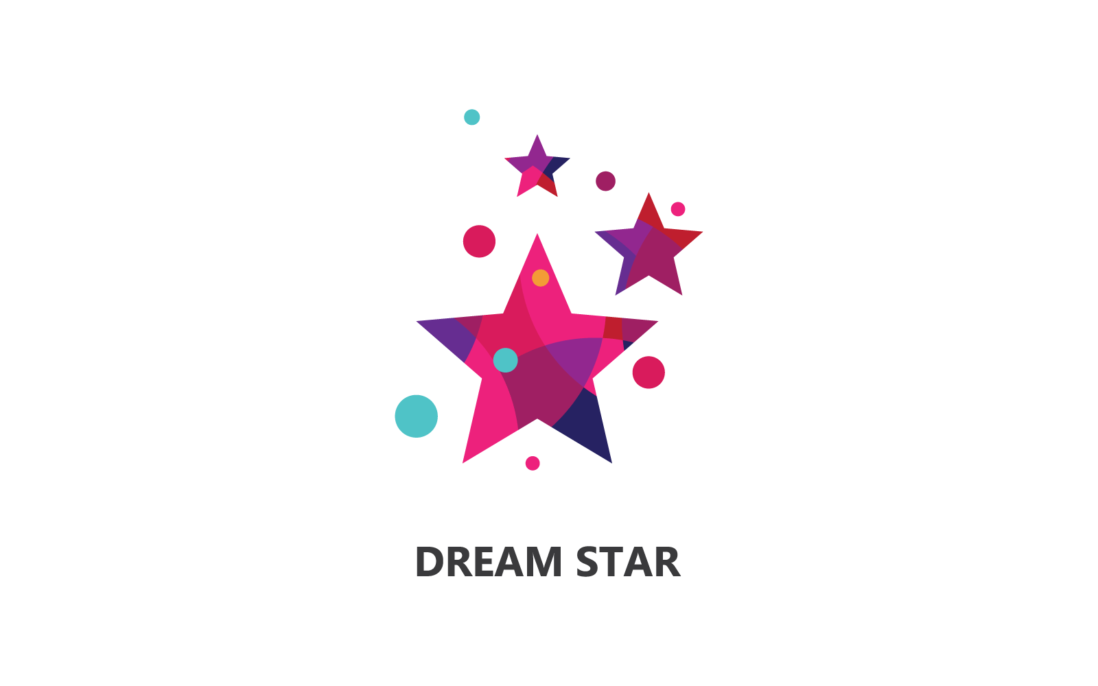 Dreams csillag logó vektoros tervezés