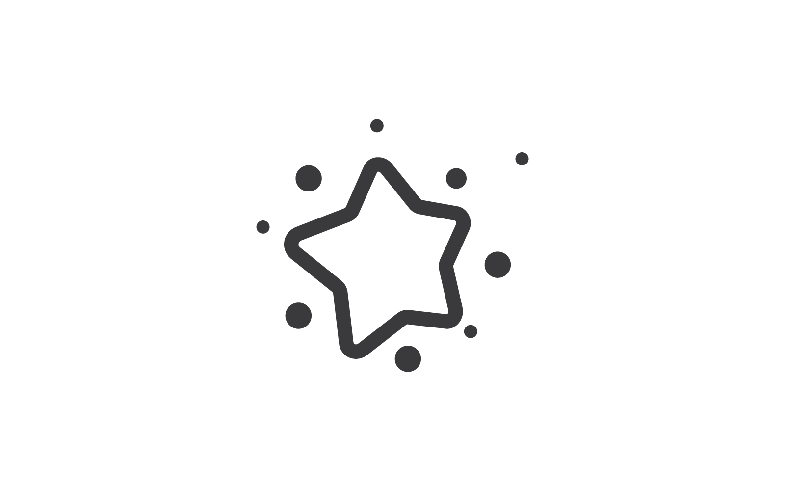 Dreams star logo vector flat design illustration