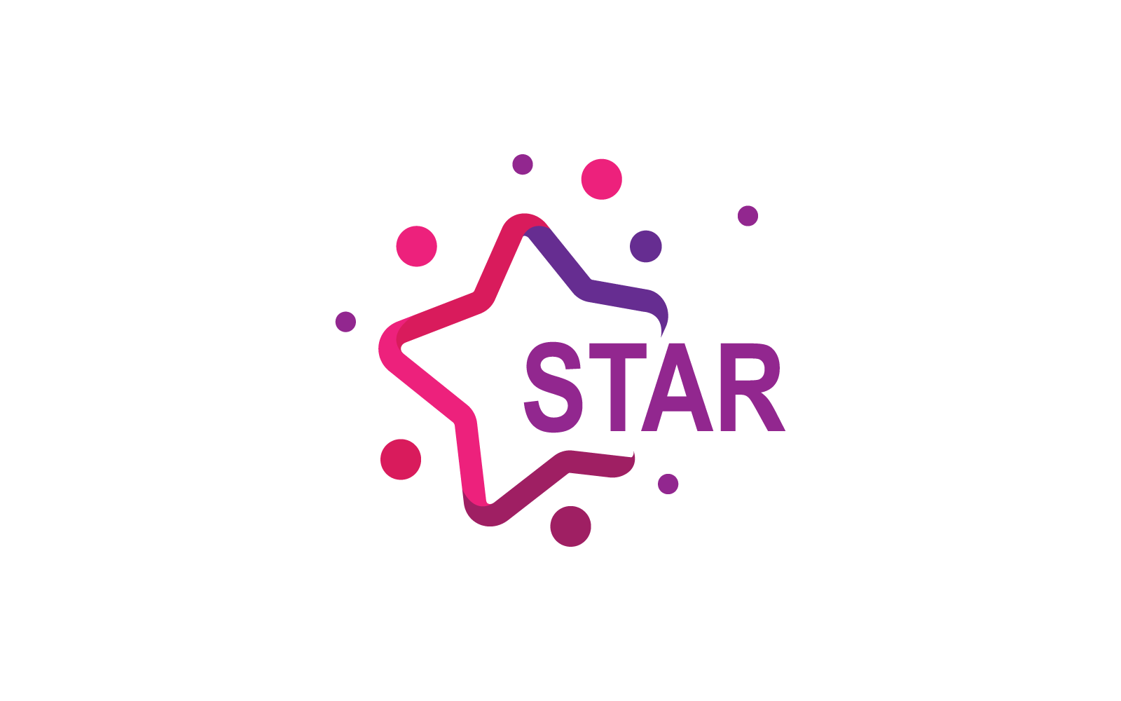 Dreams star logo vector illustration design