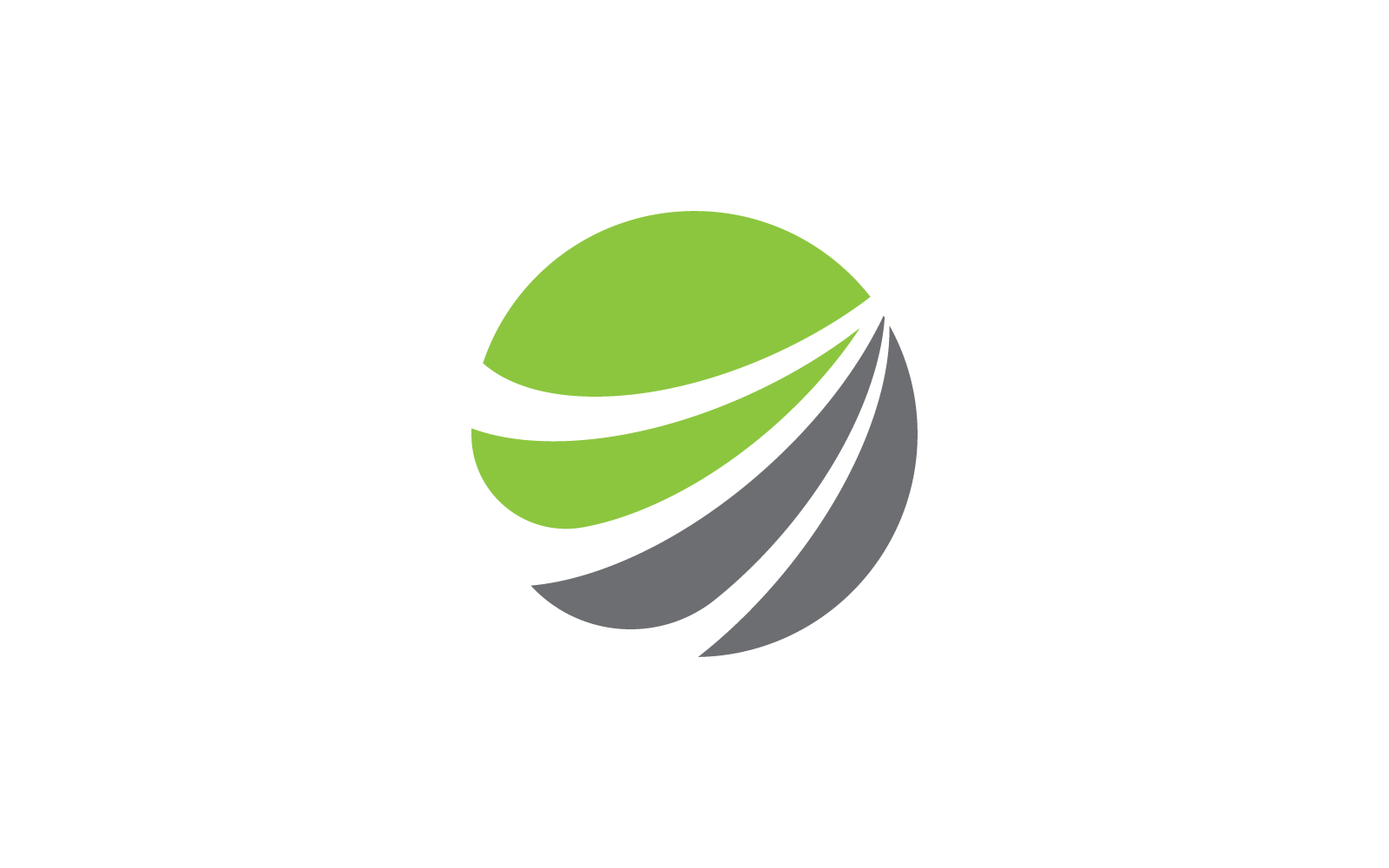 Global technology logo vector flat design