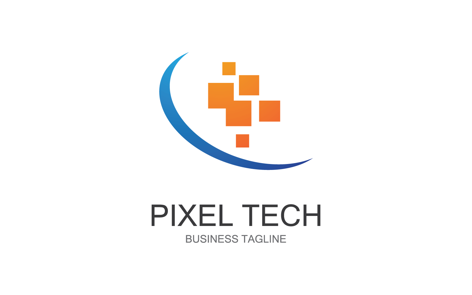 Pixel technology illustration logo icon vector design