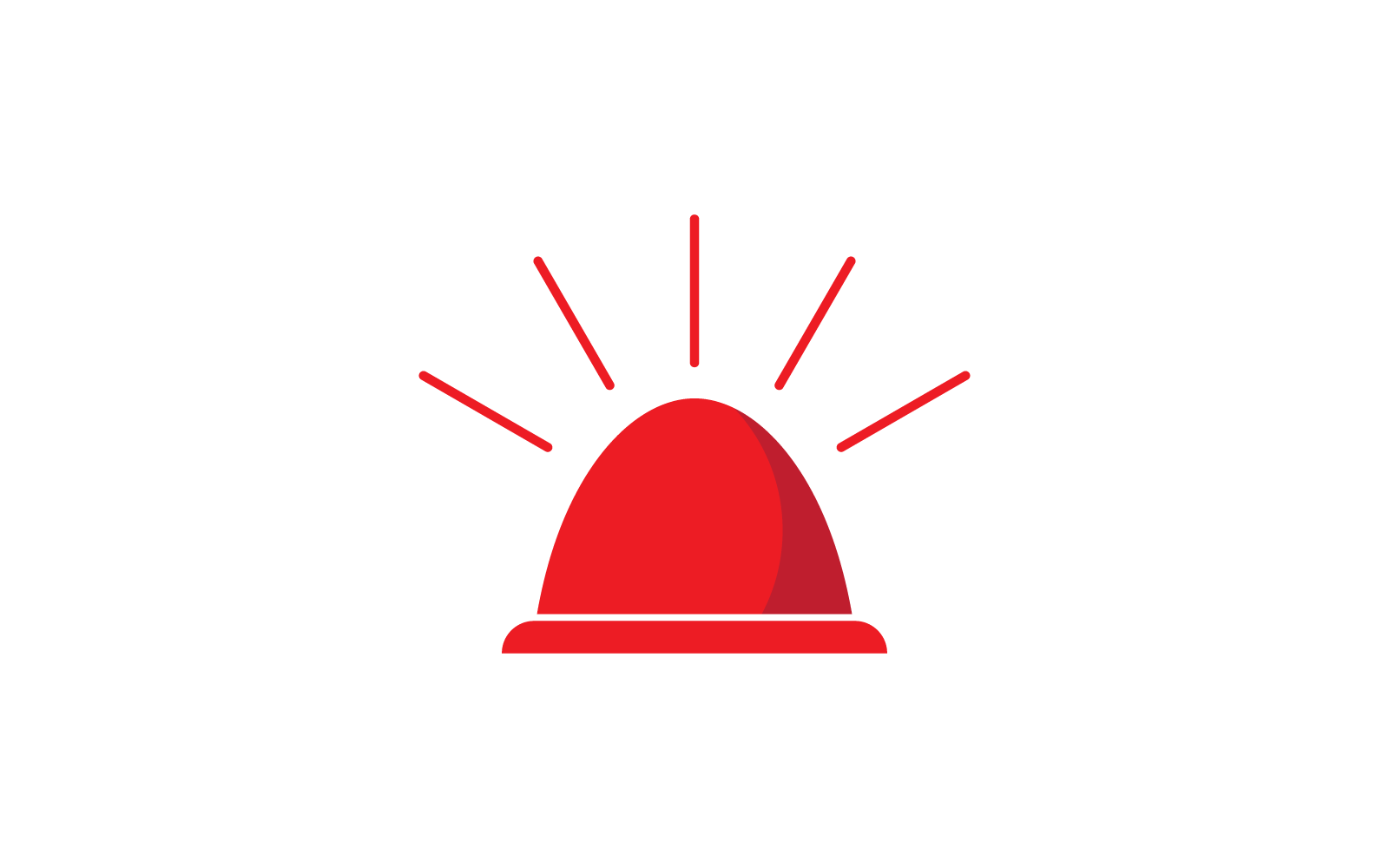 Siren illustration icon flat design vector Logo Template