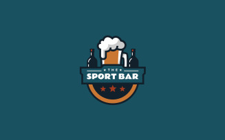 Sport Bar Simple Mascot Logo 1
