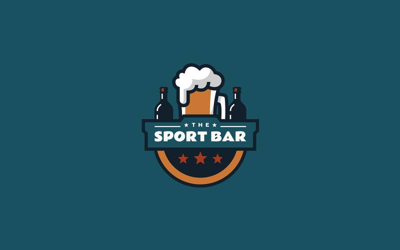 Sport Bar Simple Mascot Logo 1 Logo Template