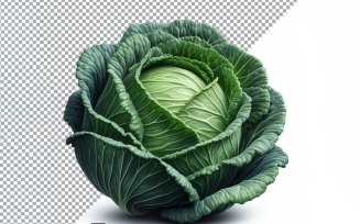 Cabbage Fresh Vegetable Transparent background 04