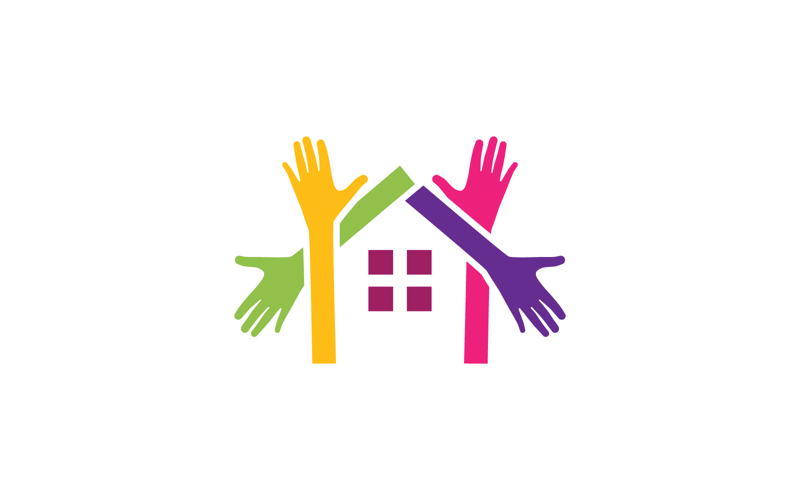 Handpflege-Logo-Illustrationsvorlage, Vektor