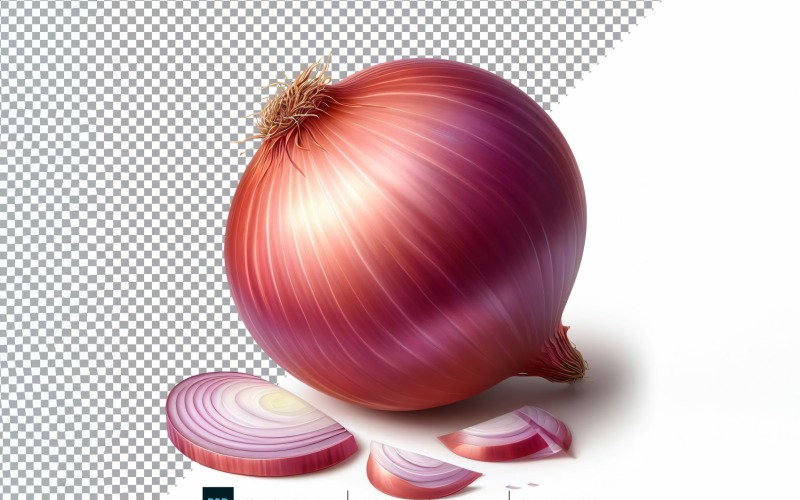 Onion Fresh Vegetable Transparent background 01 Vector Graphic