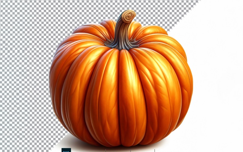 Pumpkin Fresh Vegetable Transparent background 02 Vector Graphic