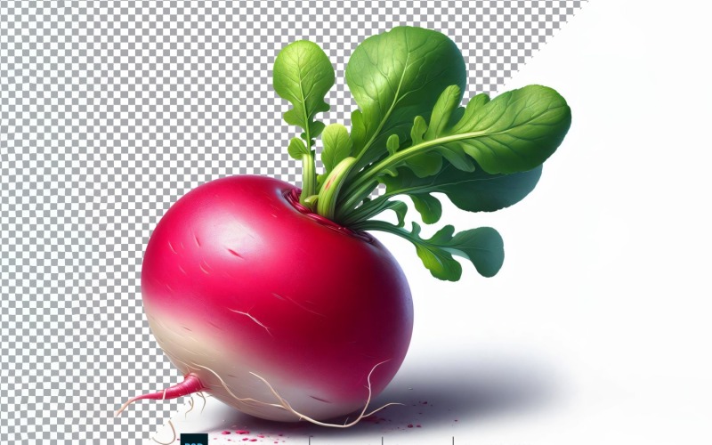 Radish Fresh Vegetable Transparent background 08 Vector Graphic