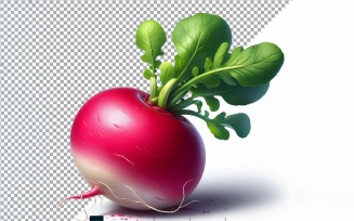 Radish Fresh Vegetable Transparent background 08