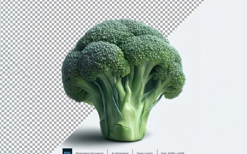 Broccoli Fresh Vegetable Transparent background 01 Vector Graphic
