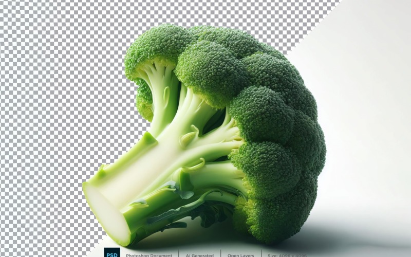 Broccoli Fresh Vegetable Transparent background 02 Vector Graphic