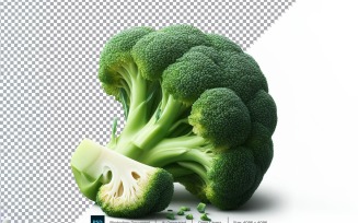 Broccoli Fresh Vegetable Transparent background 05