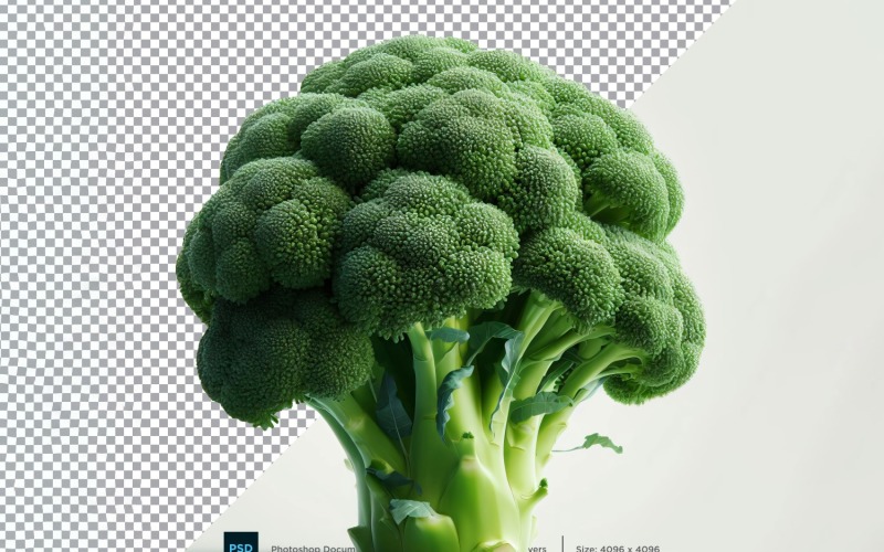 Broccoli Fresh Vegetable Transparent background 08 Vector Graphic