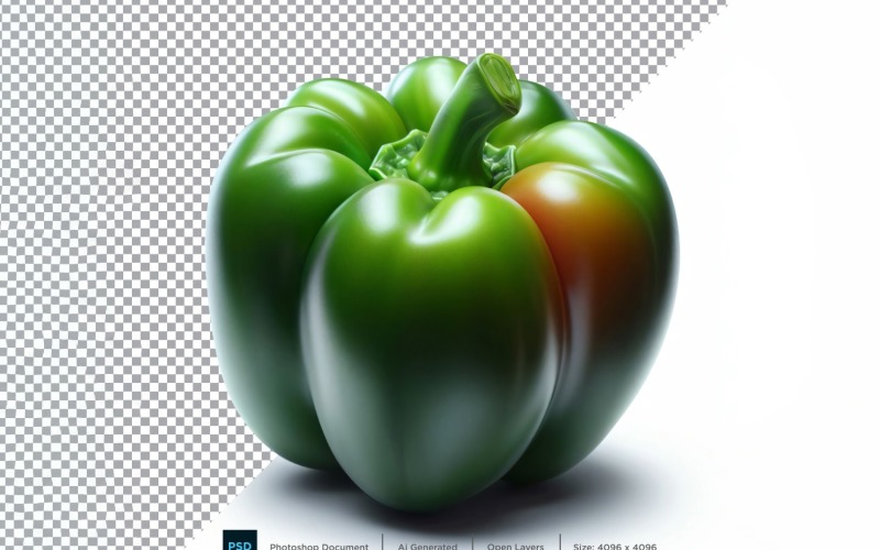 Capsicum Fresh Vegetable Transparent background 14 Vector Graphic
