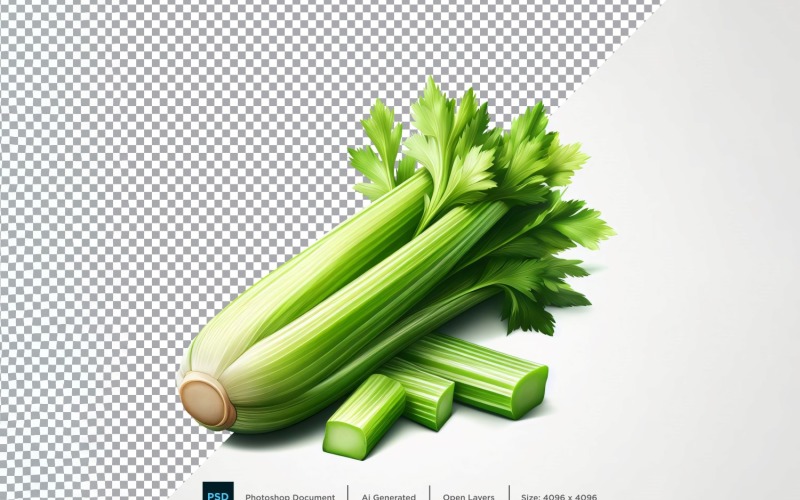 Celery Fresh Vegetable Transparent background 01 Vector Graphic
