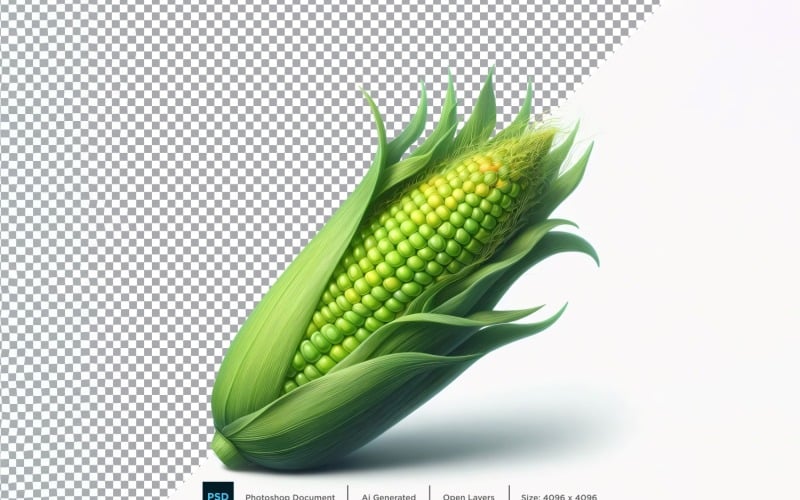 Corn Fresh Vegetable Transparent background 01 Vector Graphic