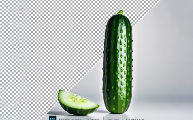 Cucumber Fresh Vegetable Transparent background 02 Vector Graphic