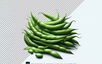 Green bean Fresh Vegetable Transparent background 06